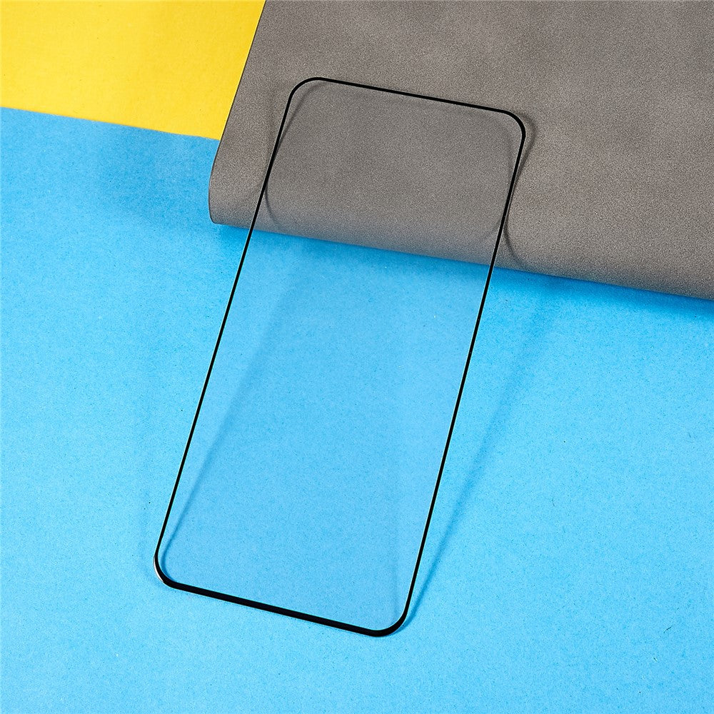 Xiaomi 17/17 Pro helskärmsskydd Full Glue Arc Edge HD hög aluminium-kisel glasfilm med svart sidentryckskant (fingeravtryckslåsning)