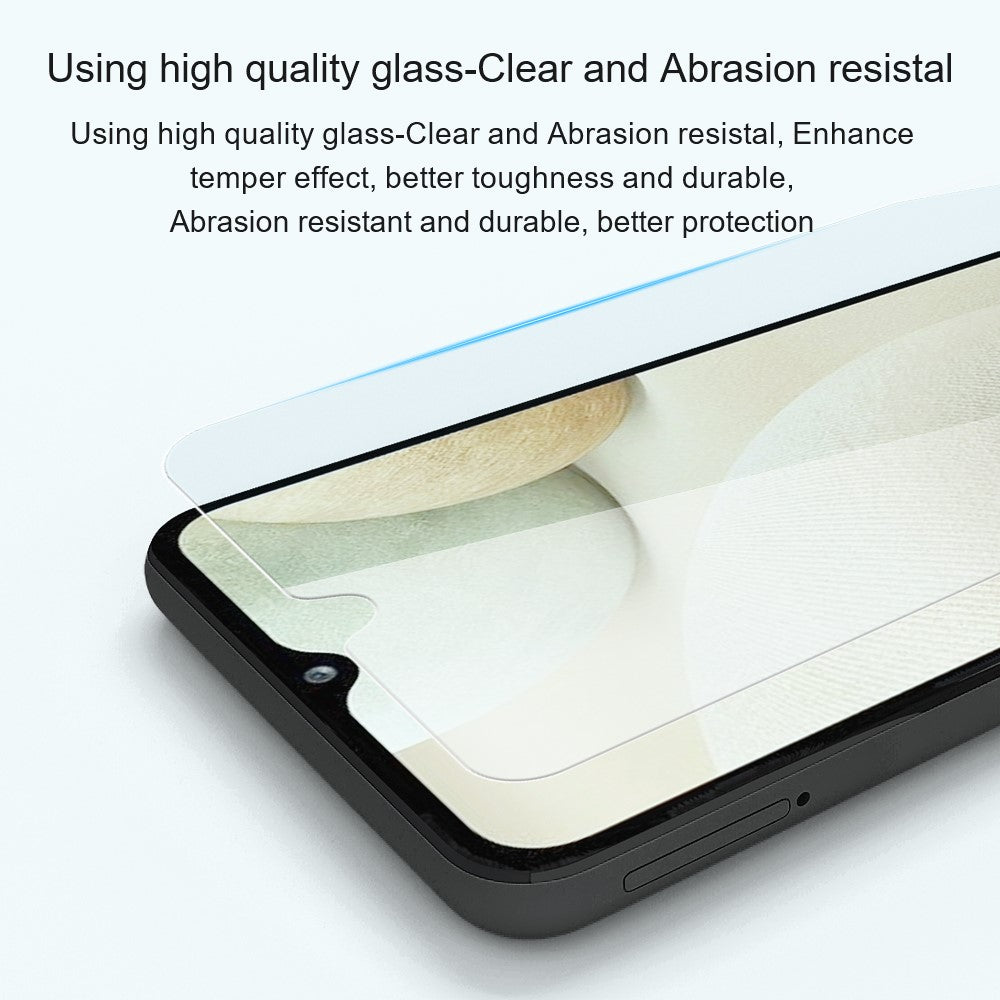 AMORUS For Samsung Galaxy F07 4G Front Screen Protector 2.5D Arc Edge 9H High Aluminum