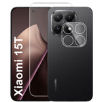 For Xiaomi 15T Clear Tempered Glass Screen Protector Anti-Explosion Film + Camera Lens Protector
