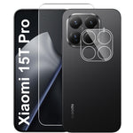 For Xiaomi 15T Pro Clear Tempered Glass Screen Protector Anti-Explosion Film + Camera Lens Protector