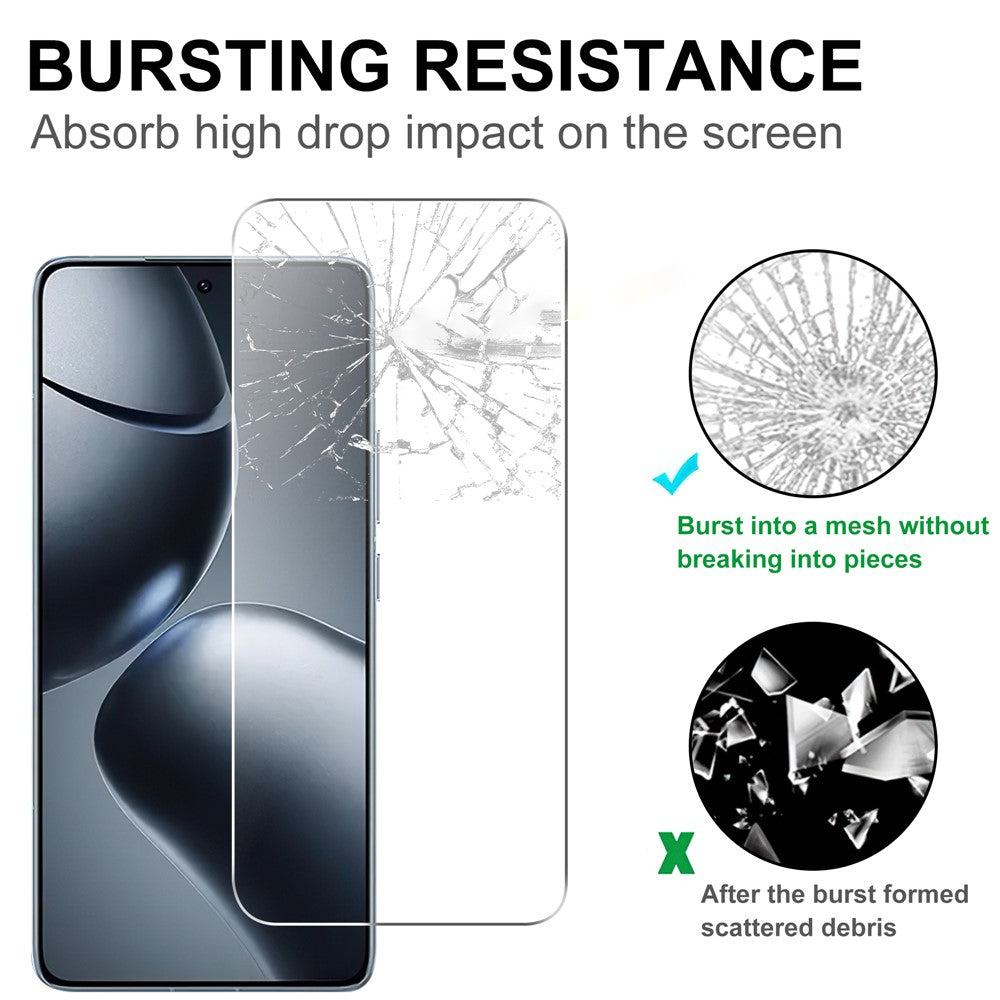 For Xiaomi 15T Pro Clear Tempered Glass Screen Protector Anti-Explosion Film + Camera Lens Protector