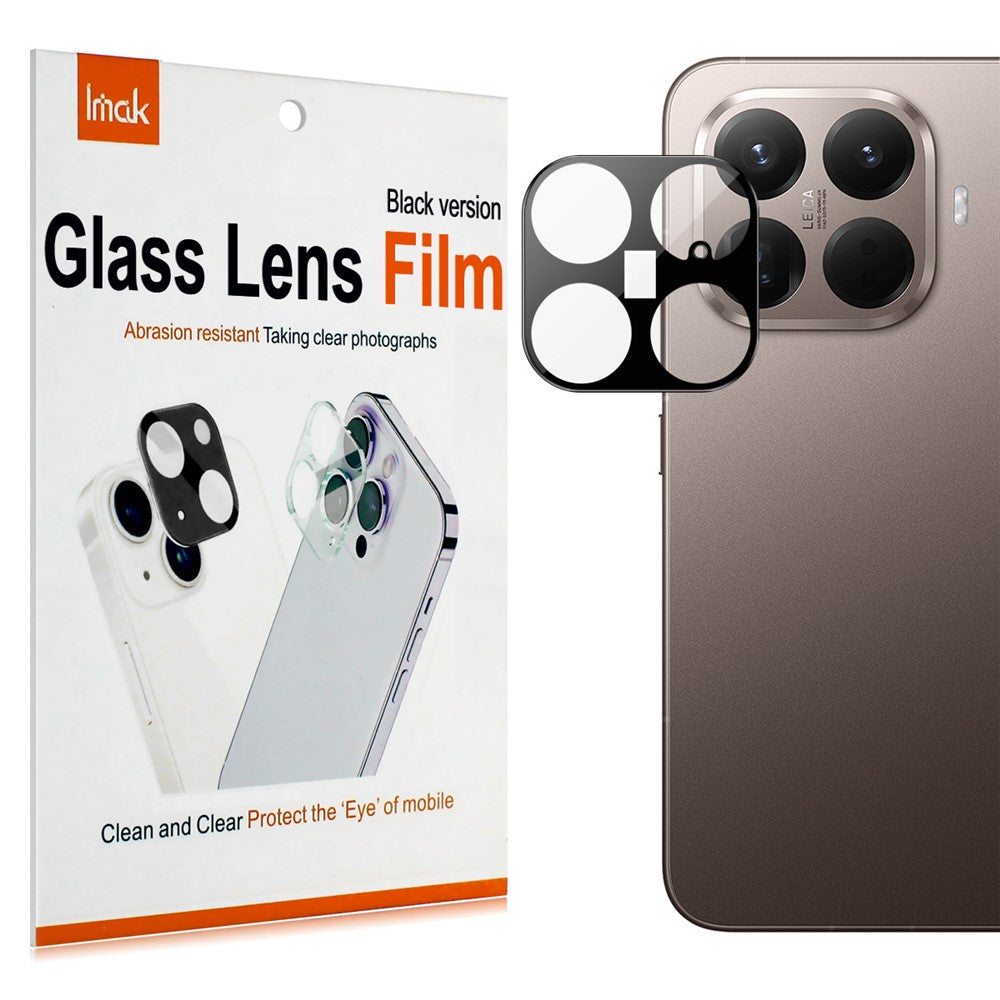 IMAK För Xiaomi 15T Pro Kameralinsskydd Härdat Glas HD Klar Linsfilm (Svart Version)