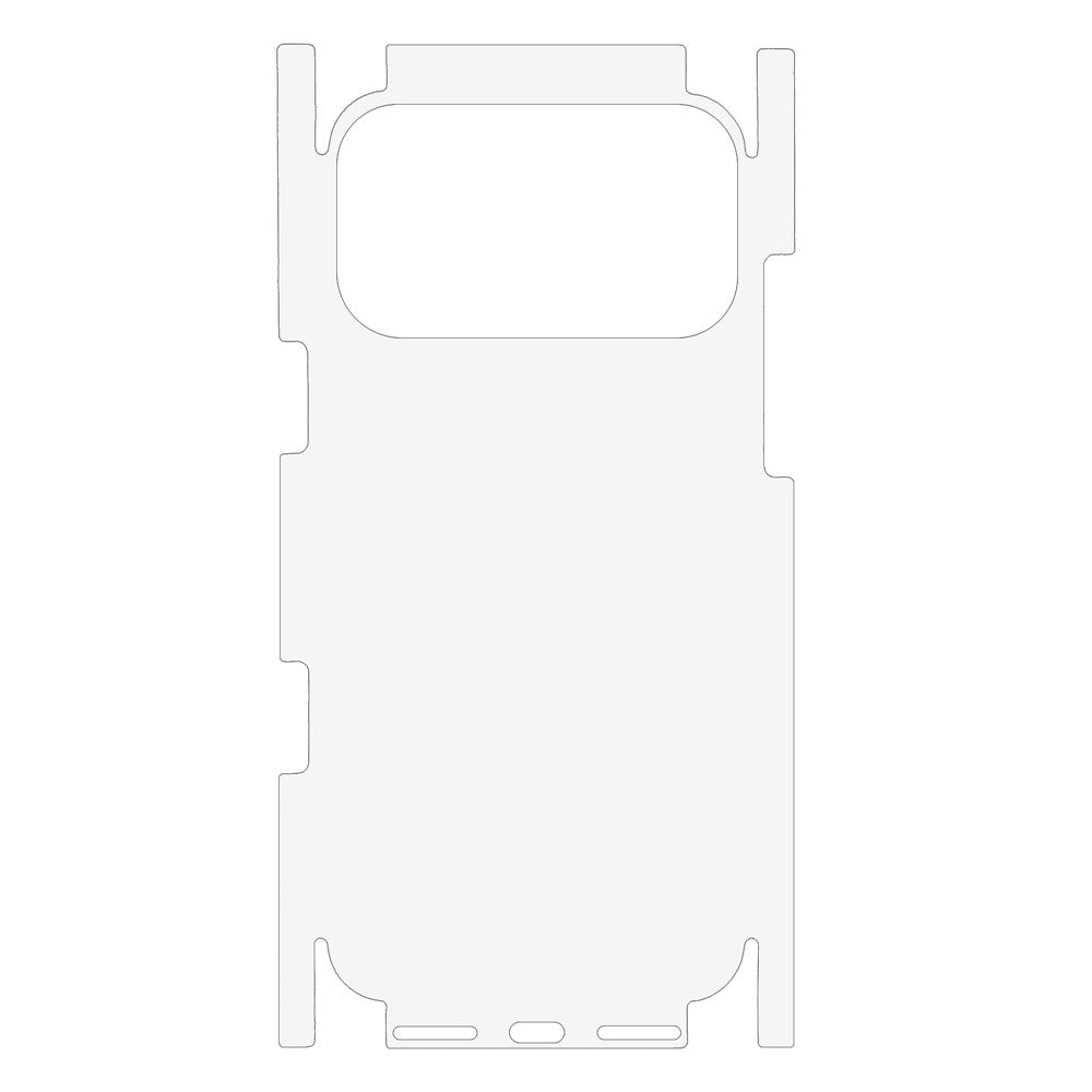 For iPhone 17 Pro Max Phone Back Side Protector Full Coverage Soft PET Film