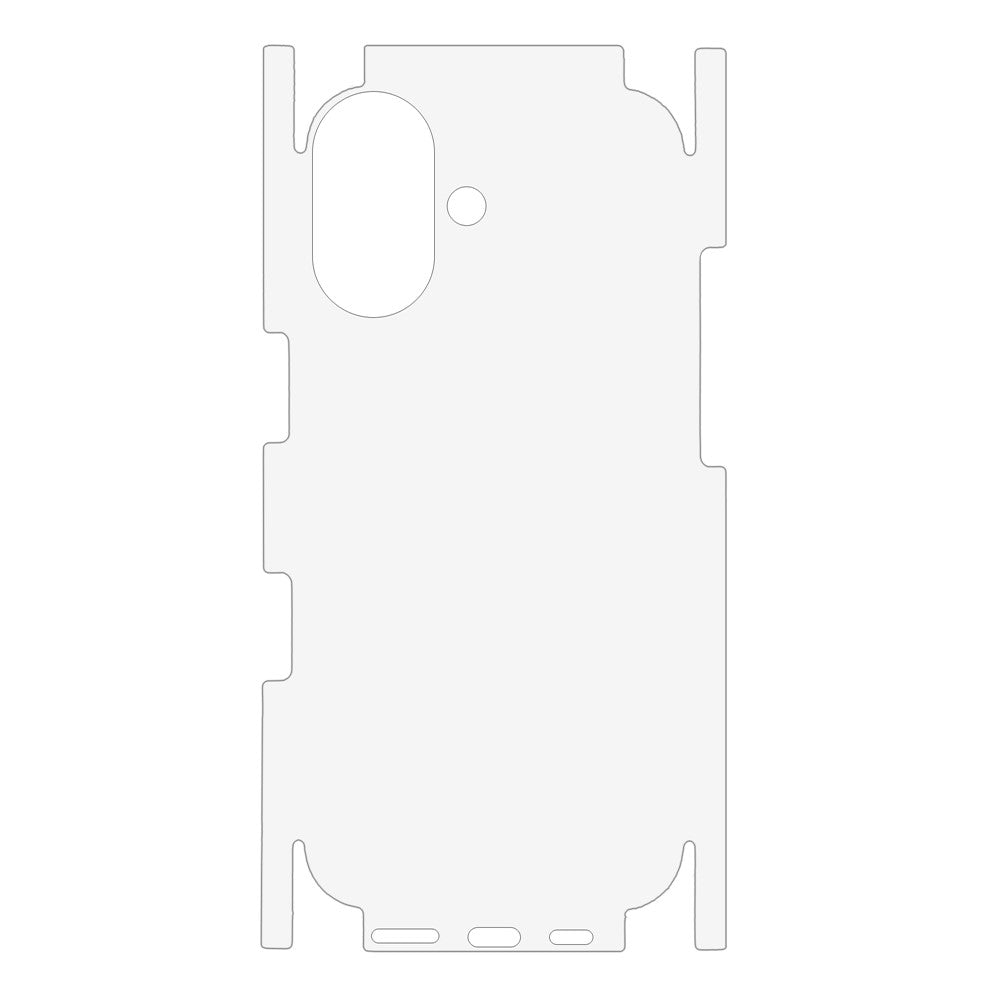 For iPhone 17 Phone Back Side Protector Full Coverage Soft PET Film