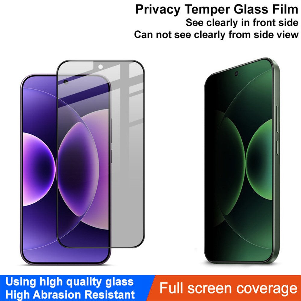 IMAK För Xiaomi 17 Pro Max / 17 Max Sekretessskärmskydd Anti-Peep Heltäckande Härdat Glasfilm (Fingeravtryckslåsning)