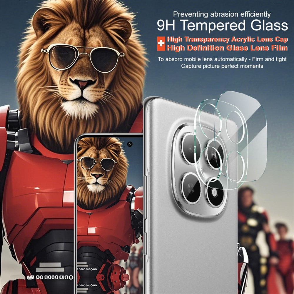 IMAK For Xiaomi Poco M8 5G / Redmi Note 15 5G (Global) / Poco M8 5G Tempered Glass Full Coverage Camera Lens Protector + Acrylic Lens Cap
