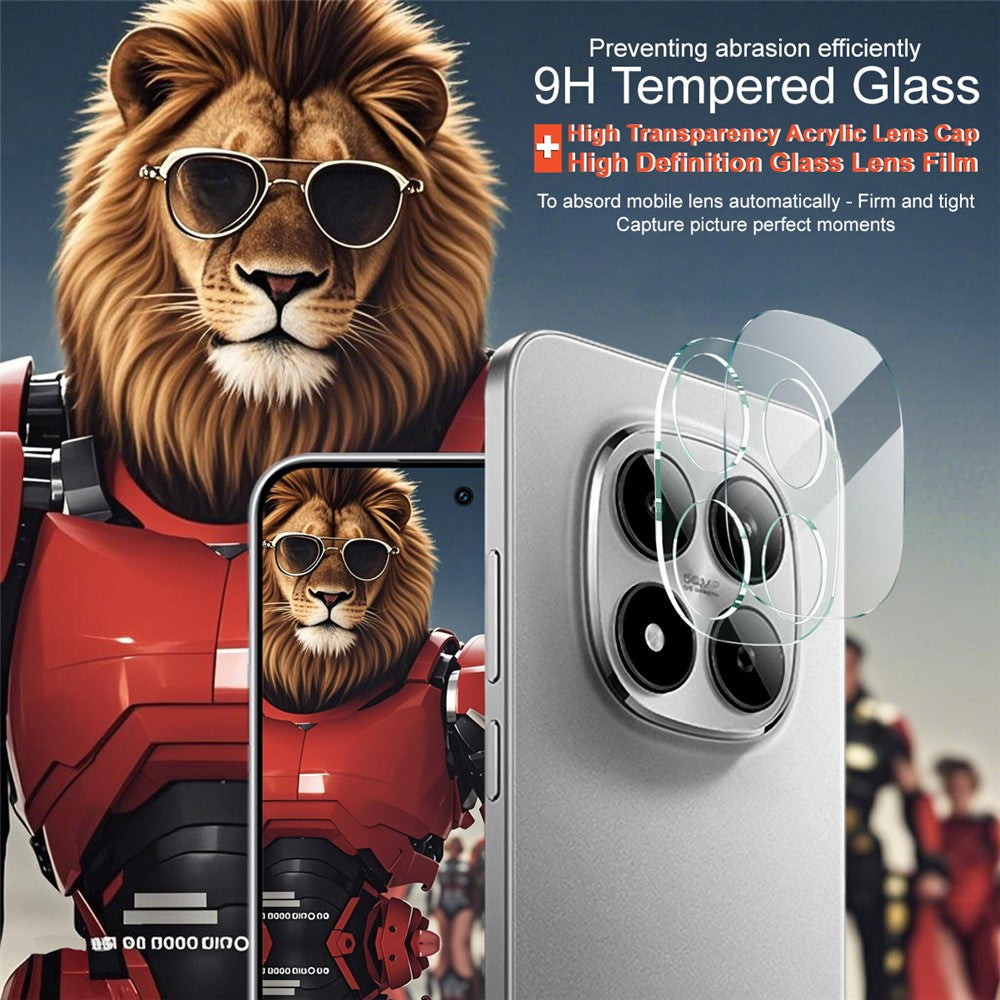 IMAK För Xiaomi Redmi Poco M8 Pro 5G / Note 15 Pro 5G (Global) / Note 15 Pro+ 5G (Global) Härdat Glas Heltäckande Kameralinsskydd + Akryllinsskydd