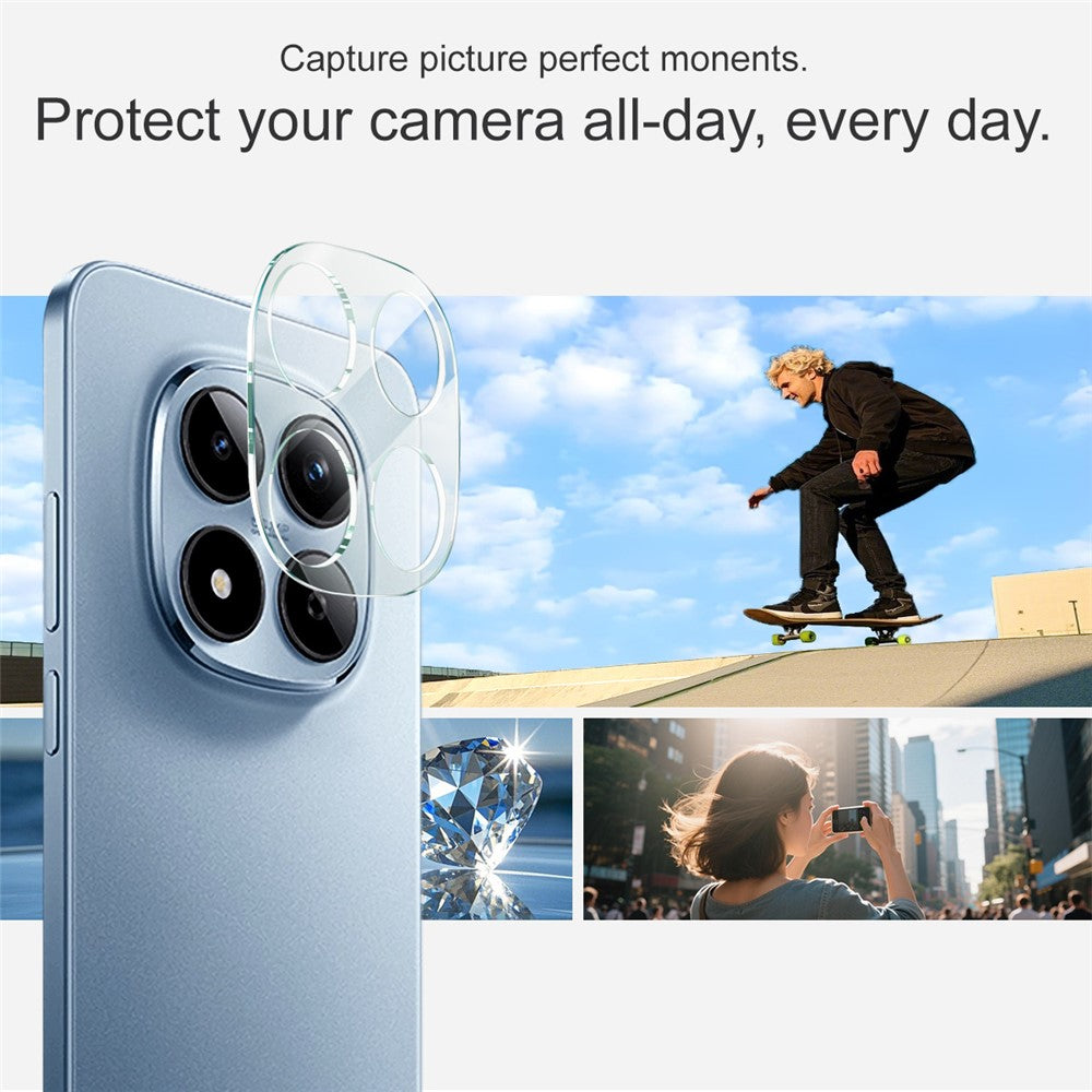 IMAK För Xiaomi Redmi Poco M8 Pro 5G / Note 15 Pro 5G (Global) / Note 15 Pro+ 5G (Global) Härdat Glas Heltäckande Kameralinsskydd + Akryllinsskydd