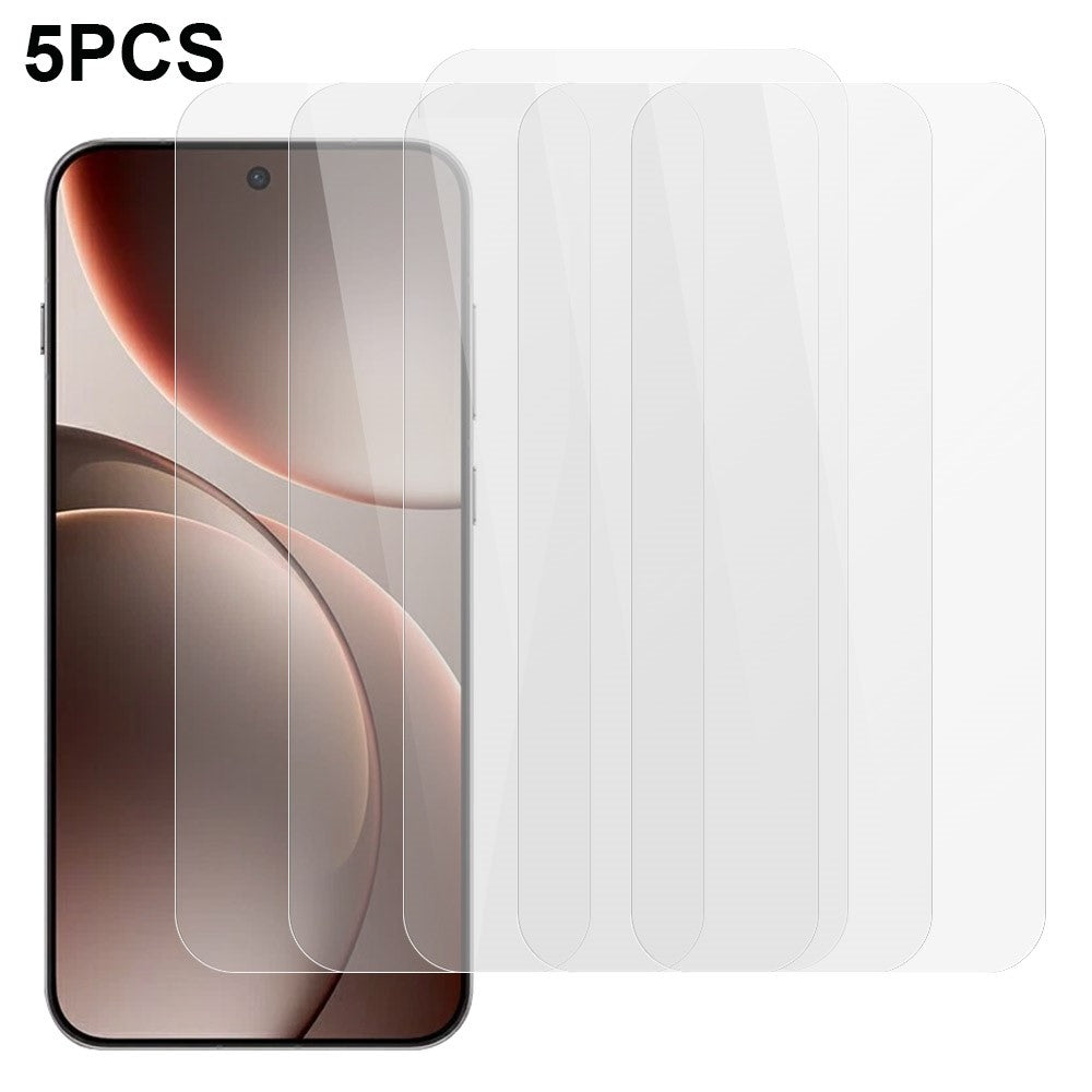 5Pcs For Oppo Find X9 5G Front Screen Protector 0.3mm 2.5D Tempered Glass Clear Film