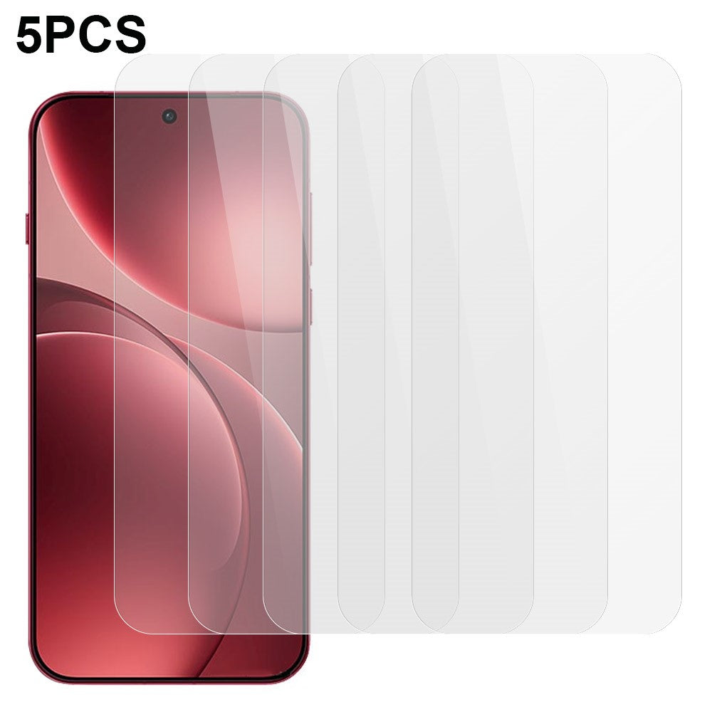 5Pcs For Oppo Find X9 Pro 5G Front Screen Protector 0.3mm 2.5D Tempered Glass Clear Film