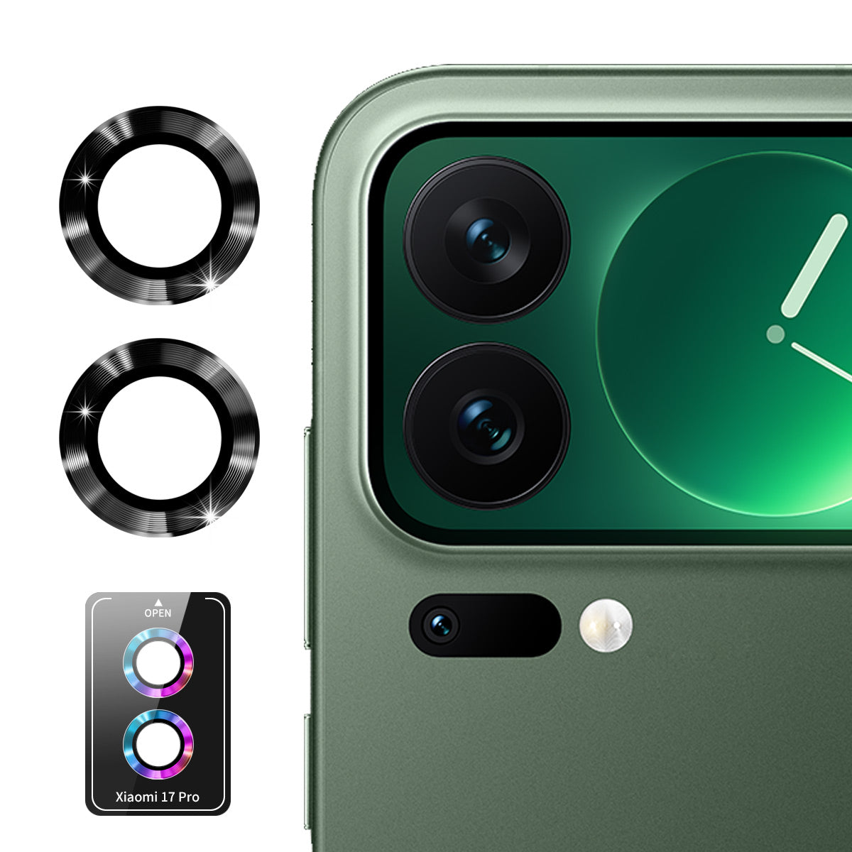 ENKAY HAT PRINCE For Xiaomi 17 Pro Camera Lens Protector  Metal Ring Lens Film