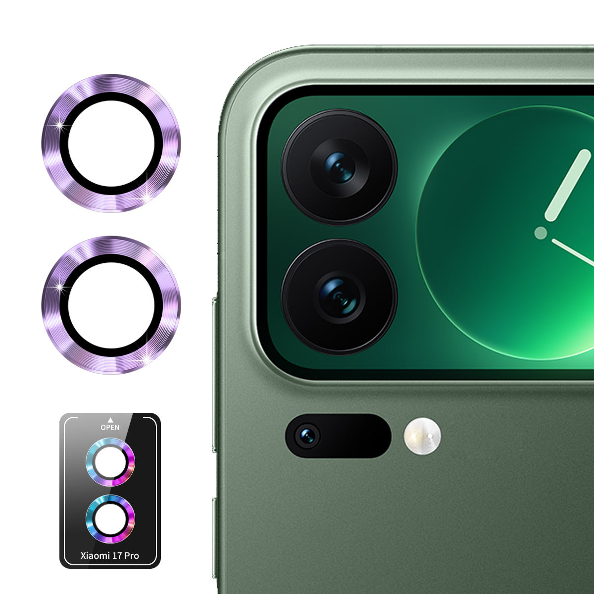 ENKAY HAT PRINCE For Xiaomi 17 Pro Camera Lens Protector  Metal Ring Lens Film