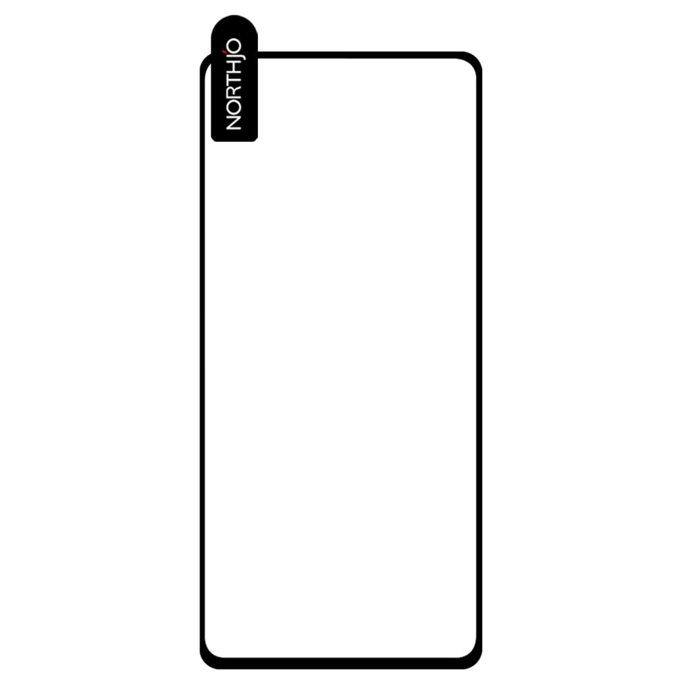 NORTHJO A+ 0.3mm 2.5D Screen Protector for Samsung Galaxy A73 5G, Full Cover Silk Printing High Aluminum-silicon Glass Anti-fingerprint Film