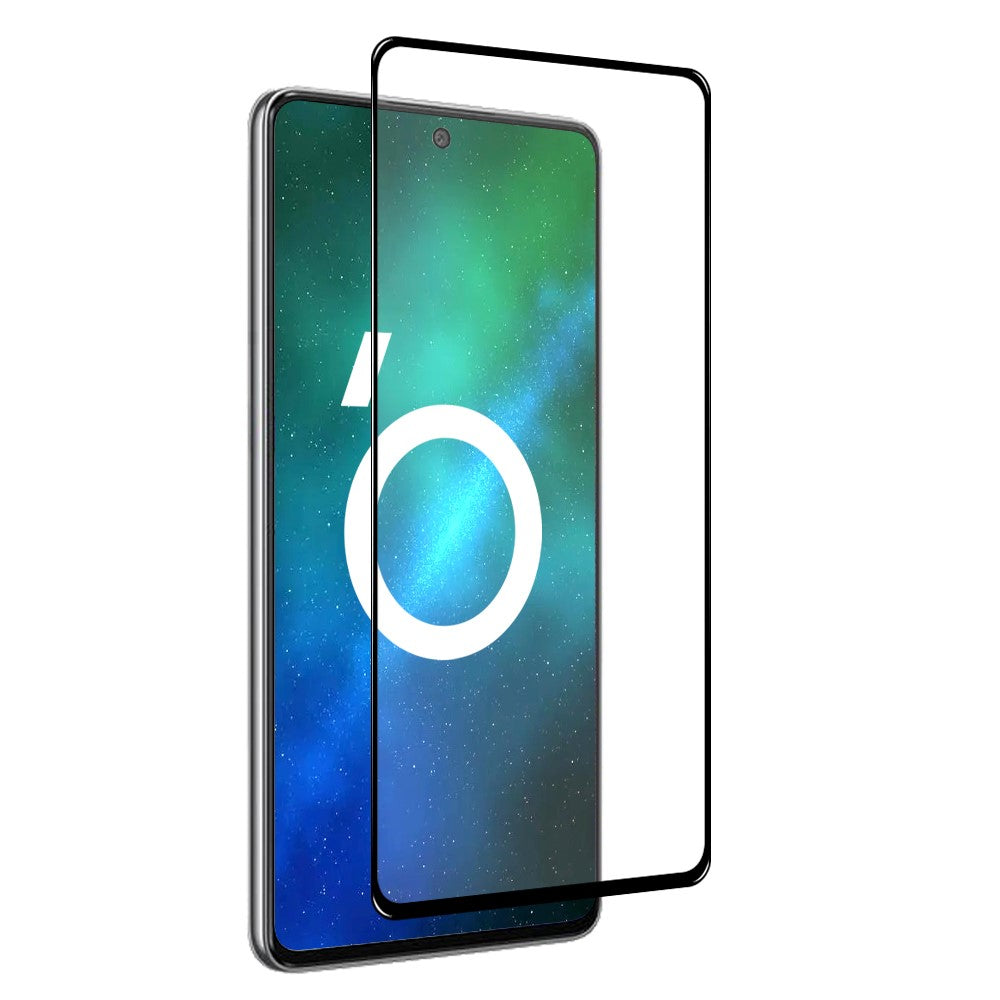 NORTHJO A+ 0.3mm 2.5D Screen Protector for Samsung Galaxy A73 5G, Full Cover Silk Printing High Aluminum-silicon Glass Anti-fingerprint Film