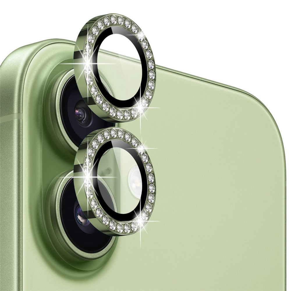 NORTHJO For iPhone 17 Kameralinsebeskytter Rhinestone Ring Hærdet Glas Linsefilm