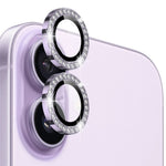 NORTHJO For iPhone 17 Kameralinsebeskytter Rhinestone Ring Hærdet Glas Linsefilm