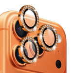 NORTHJO For iPhone 17 Pro  /  17 Pro Max Camera Lens Protector Rhinestone Ring Tempered Glass Lens Film