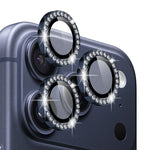 NORTHJO For iPhone 17 Pro  /  17 Pro Max Camera Lens Protector Rhinestone Ring Tempered Glass Lens Film