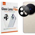 IMAK For vivo X300 Pro 5G Full Coverage Camera Lens Protector Tempered Glass HD Clear Lens Film (Black Version)