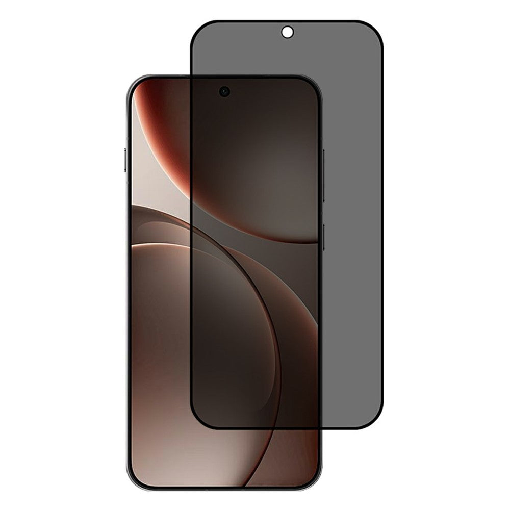 For Oppo Find X9 5G Full Cover Privacy Screen Protector Black Edge Full Glue Matte Anti-Spy Tempered Glass Film
