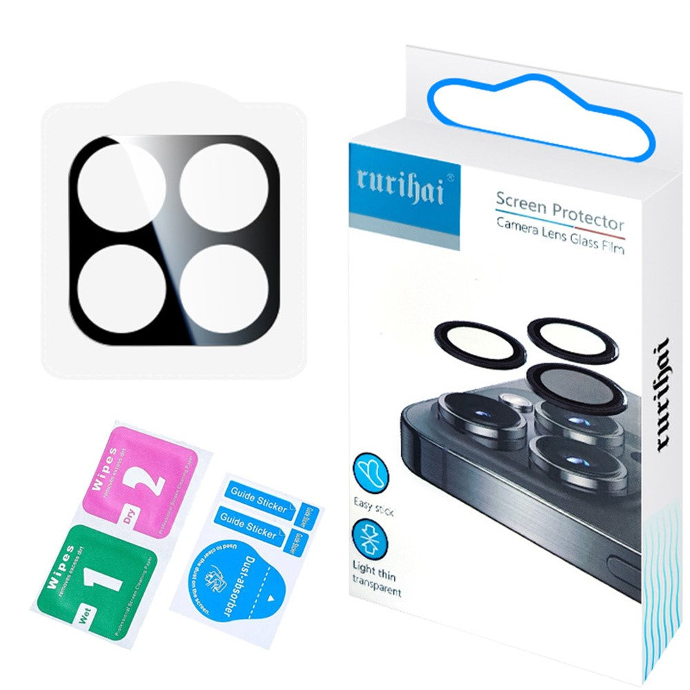 RURIHAI For Xiaomi 17 Full Coverage Camera Lens Protector High Aluminium-silicon Glass Silk Printing Lens Film