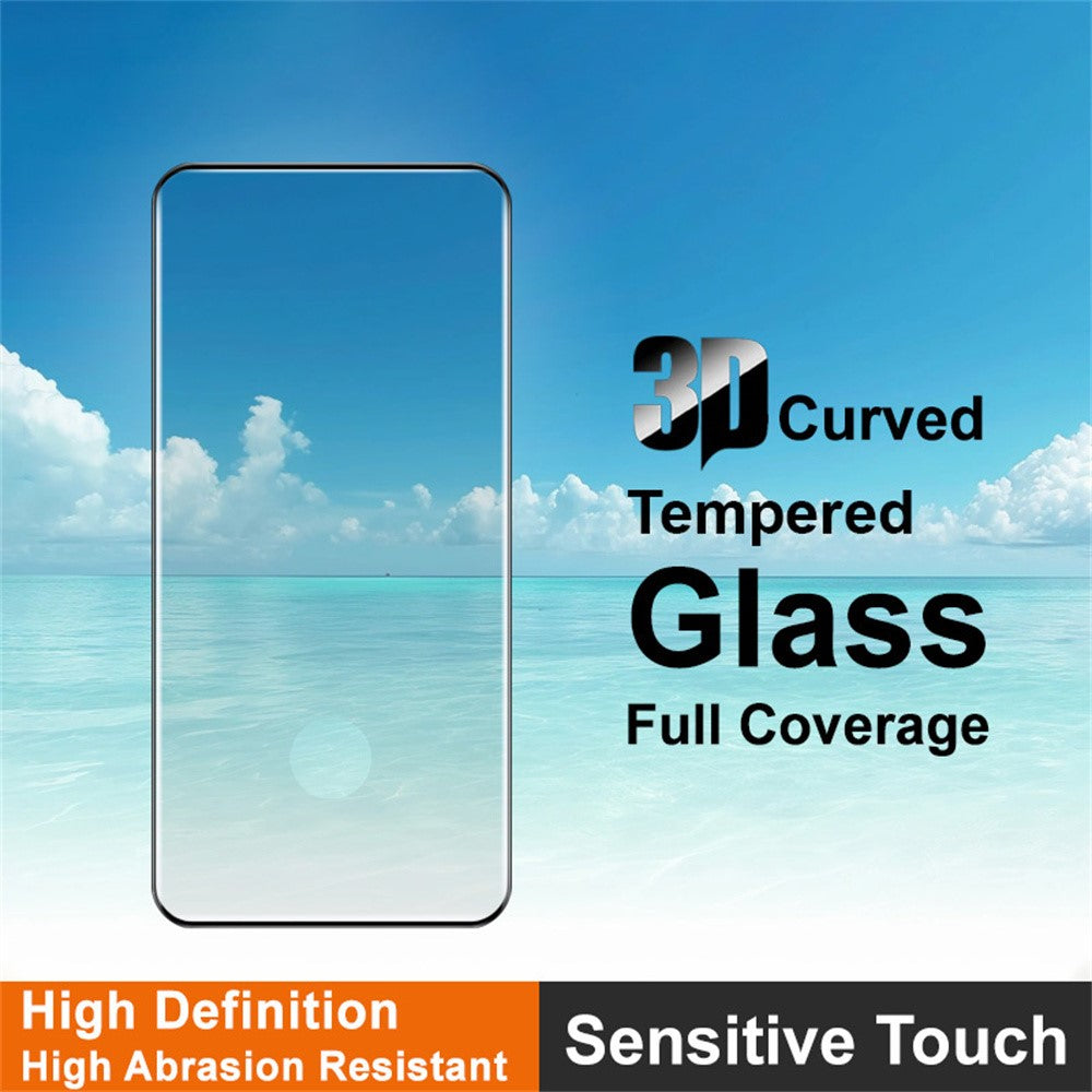 IMAK For Honor Magic8 Pro 5G Full Screen Protector 3D Curved Edge Side Glue Tempered Glass Film (Fingerprint Unlock)