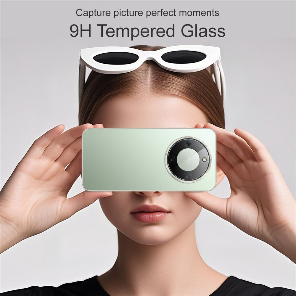 IMAK Full Coverage Camera Lens Protector for Honor Magic8 Lite 5G / X9d 5G / X70 5G Slim Tempered Glass Lens Film