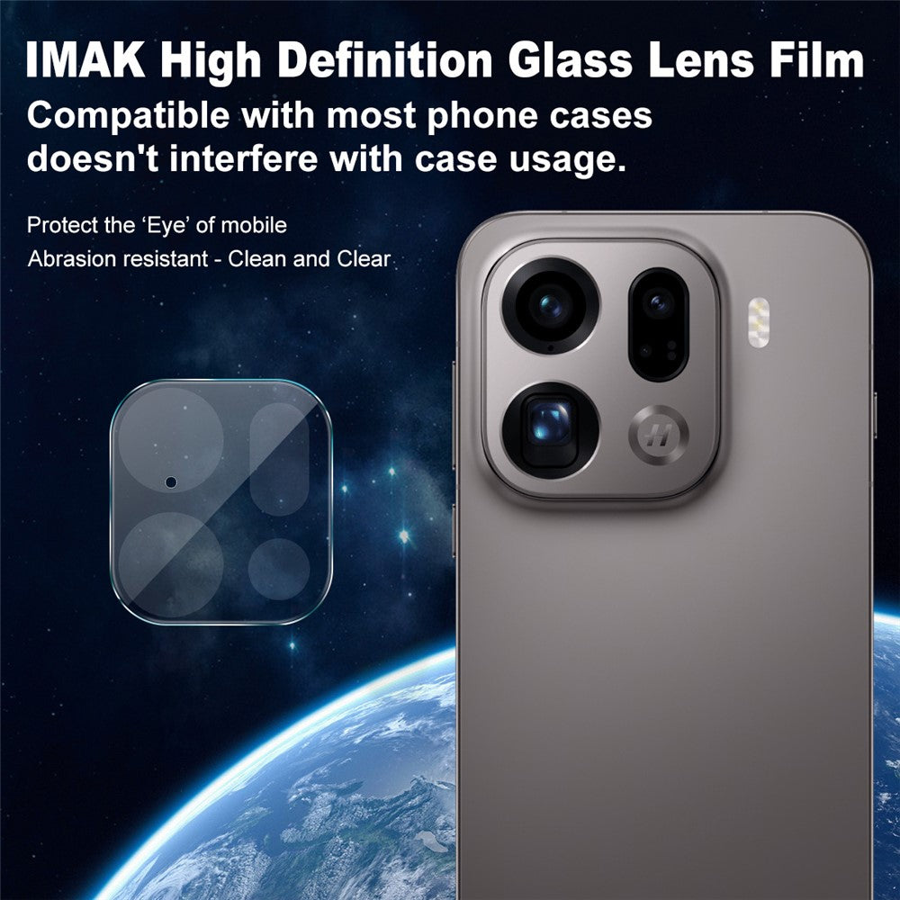 IMAK For Oppo Find X9 Pro 5G Full Coverage Camera Lens Protector Slim Tempered Glass Lens Film