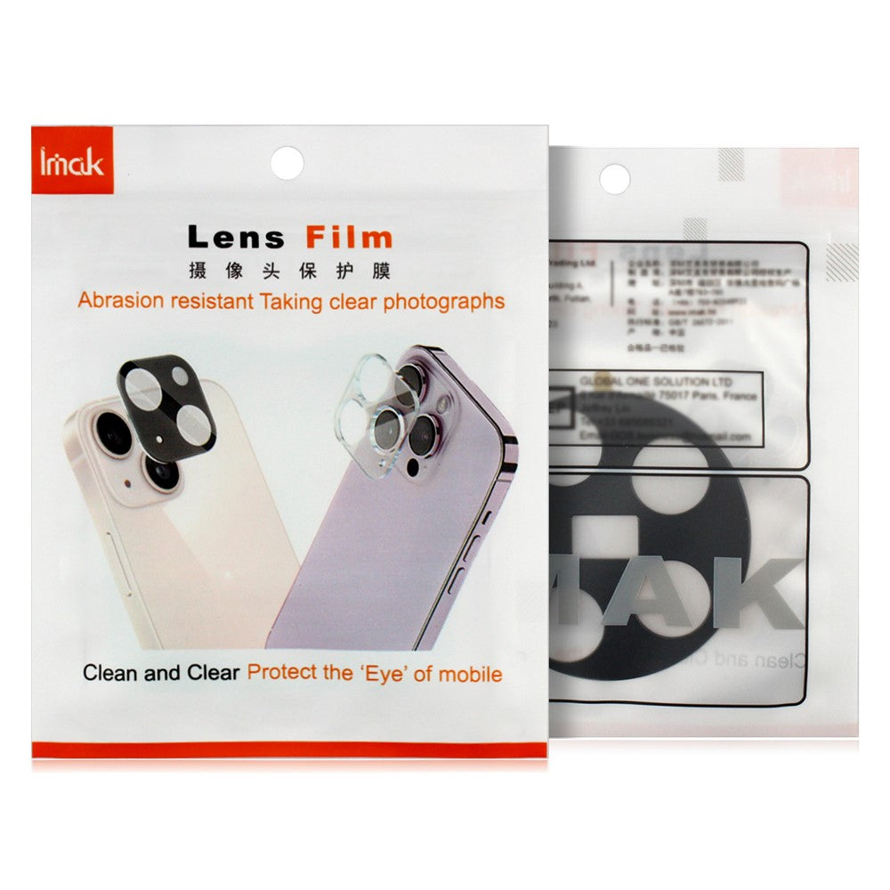IMAK For Honor Magic8 5G Full Coverage Camera Lens Protector Tempered Glass HD Clear Lens Film (Black Version)