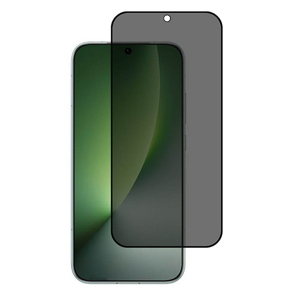 For Honor Magic8 5G Screen Protector Silk Printing Full Glue Anti Spy Tempered Glass Film (Fingerprint Unlock)