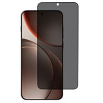 Oppo Find X9 5G Härdat Glas 180 Graders Anti-Peep Film Svart Kant Helklister Helskärmsskydd med Fingeravtryckslåsning