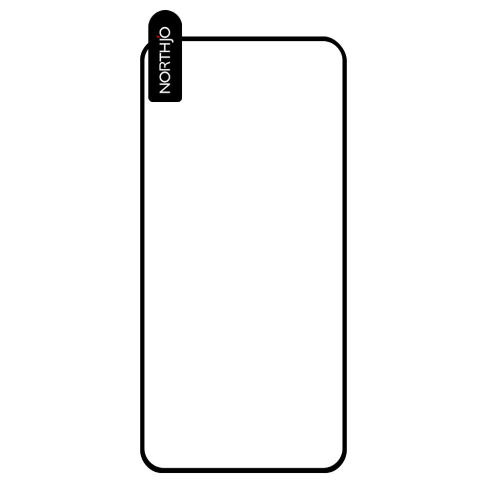 NORTHJO A++ til Samsung Galaxy S21 4G / 5G Højt aluminium-silicium glasfilm 0,15 mm 2,5D silketryk HD klar fuldskærmsbeskytter (understøtter fingeraftryksoplåsning)