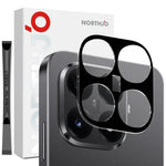 NORTHJO For Xiaomi 15T Pro Camera Lens Protector Black Silk Printing 3D Clear Tempered Glass Lens Film