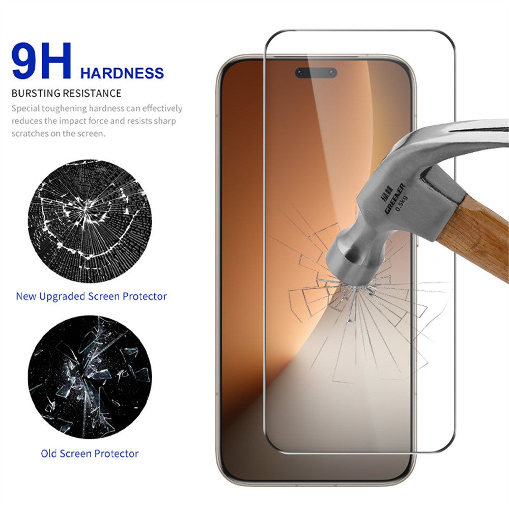 RURIHAI For Honor Magic8 Pro 5G High Aluminium-Silicon Glass Phone Screen Protector 3D Curved Side Glue Film