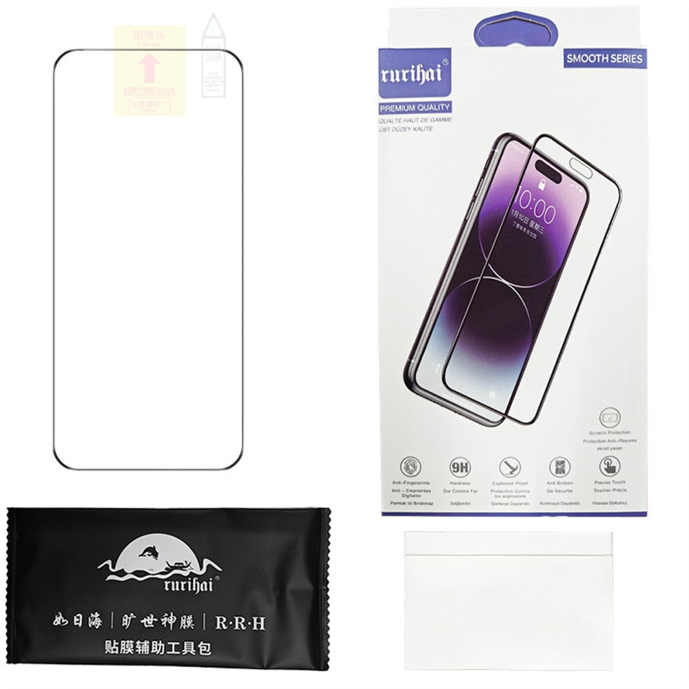 RURIHAI For Honor Magic8 Pro 5G Full Screen Protector Full Glue 3D Curved Full Screen Film (Support Fingerprint Unlock)