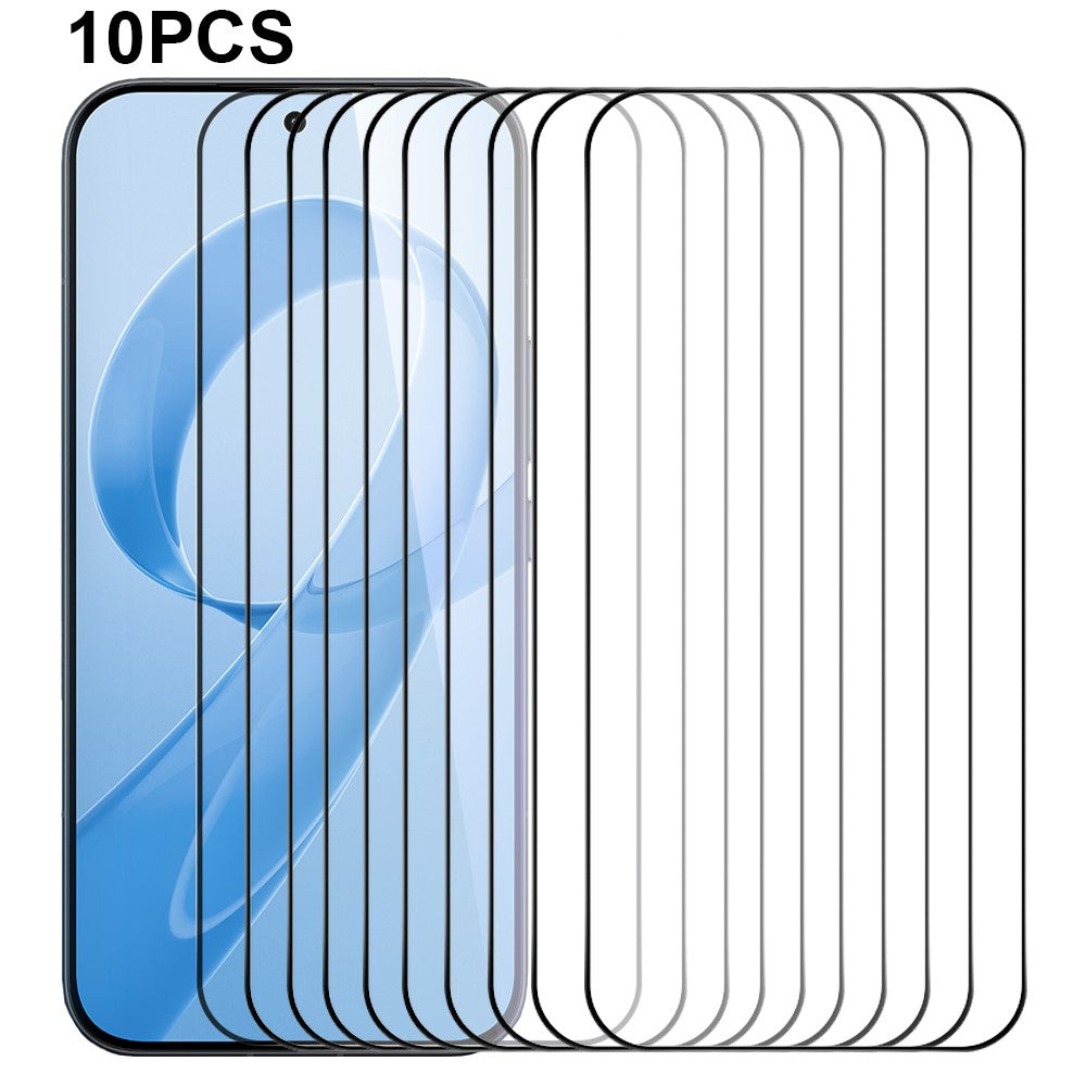RURIHAI 10-pack heltäckande skärmskydd i aluminium-kiselglas med heltäckande lim, 0,26 mm, 2,5D för Xiaomi Redmi K90 Pro Max 5G / Poco F8 Ultra