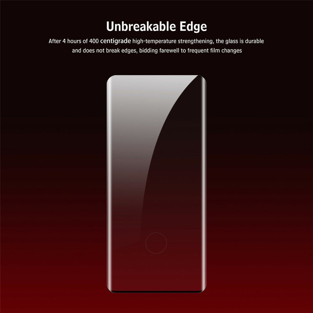 For Honor Magic8 Pro 5G Tempered Glass ENKAY HAT PRINCE Side Glue Full Screen Protector 3D Curved Clear Screen Film Support Fingerprint Unlock