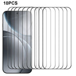RURIHAI 10Pcs For Oppo Find X9 5G Full Glue Screen Protector High Aluminium Silicon Glass Film, Ultrasonic Fingerprint Unlock