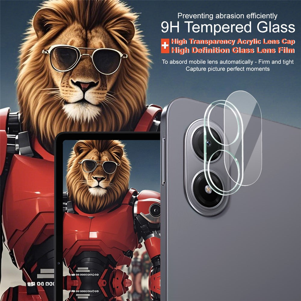 IMAK For Xiaomi Redmi Pad 2 Pro Tempered Glass Full Coverage Camera Lens Protector + Acrylic Lens Cap