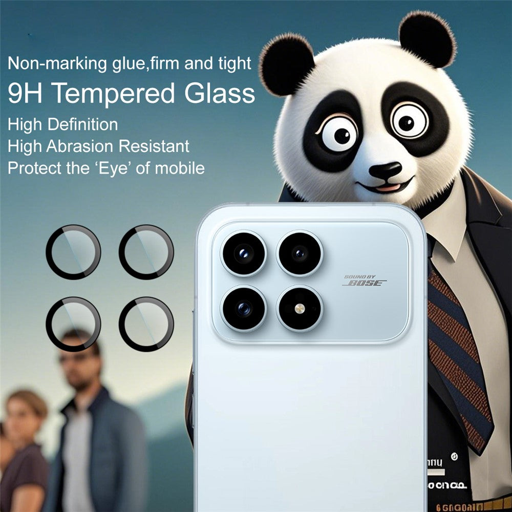 IMAK For Xiaomi Redmi K90 5G / Poco F8 Pro 5G Tempered Glass Full Coverage Camera Lens Protector with Self Positioning Frame (Complete Covering)