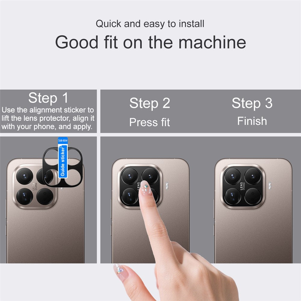 IMAK For Xiaomi 15T Pro Metal Full Coverage Camera Lens Protector Lens Protective Cover