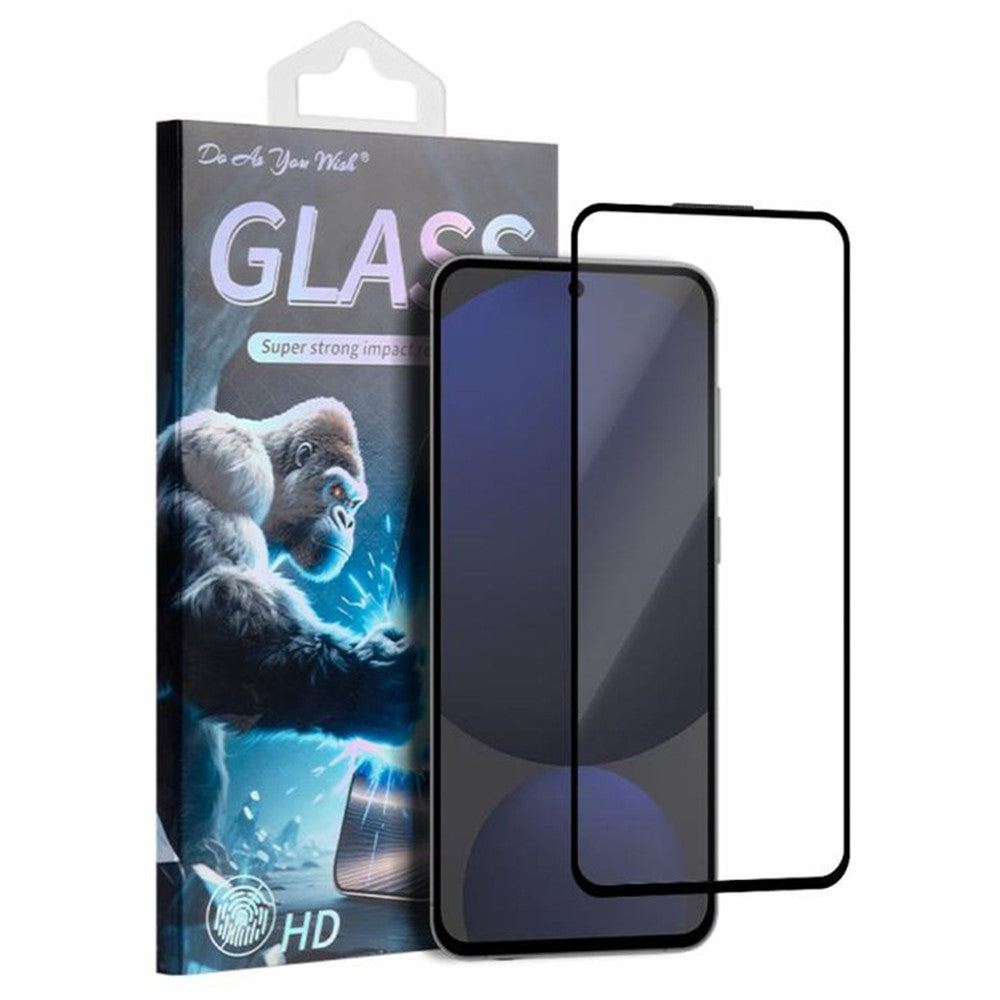 DO AS YOU WISH For Samsung Galaxy S24 FE Screen Protector Silk Printing Full Glue High Aluminum-silicon Glass Film
