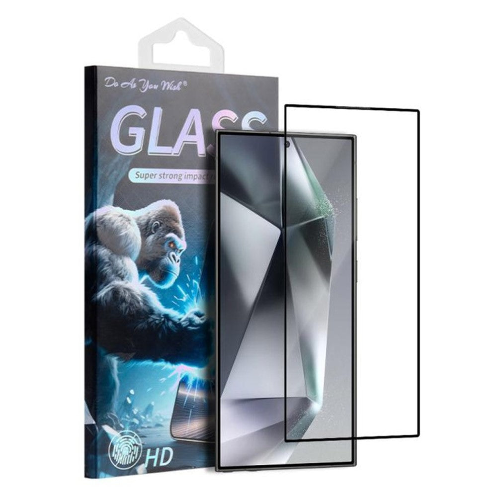 DO AS YOU WISH For Samsung Galaxy S24 Ultra Screen Protector Silk Printing Full Glue High Aluminum-silicon Glass Film