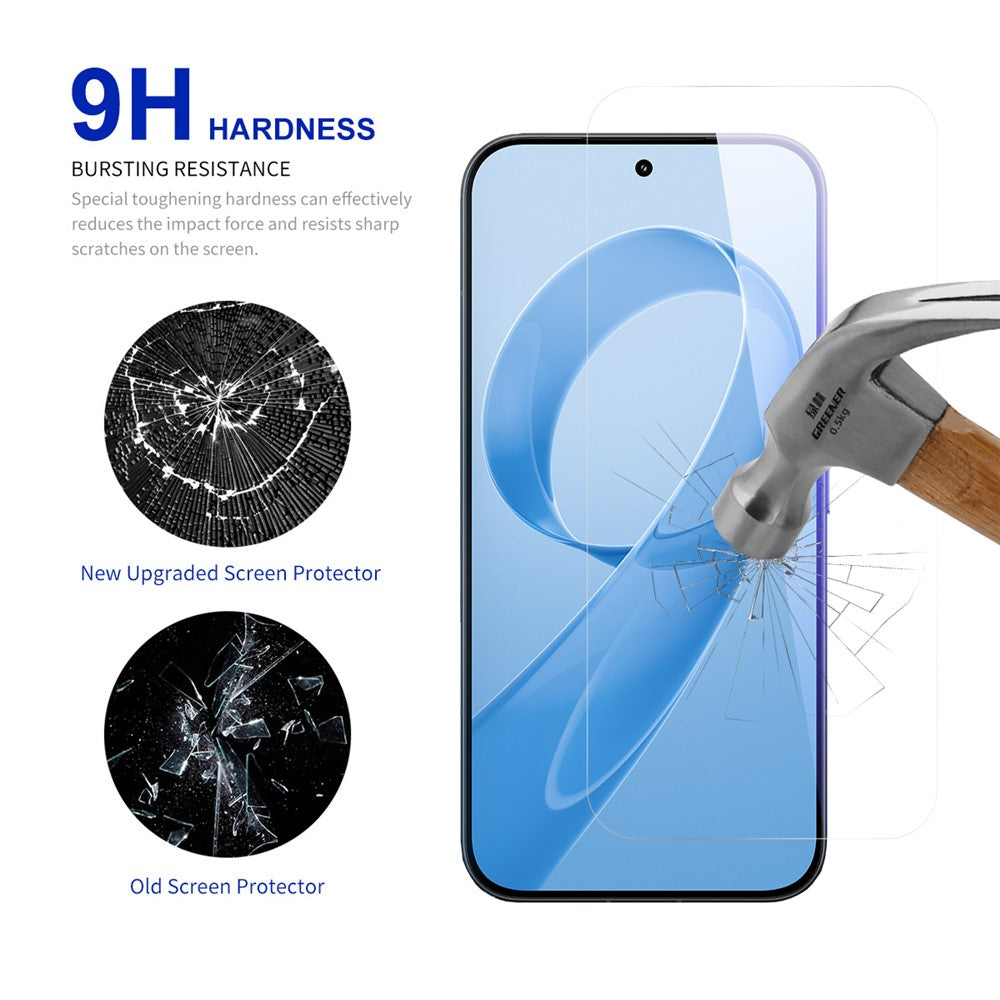 RURIHAI För Xiaomi Redmi K90 Pro Max 5G / Poco F8 Ultra Skärmskydd 0,26 mm 2,5D Helhäftande Hög Aluminium Silikon Glasfilm (EJ Heltäckande Täckning)
