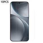 RURIHAI 10 st för Oppo Find X9 Pro 5G 0,18 mm skärmskydd HD genomskinlig helhäftande hög aluminium-kisel glasfilm (fingeravtryckslåsning) (inte komplett täckning)