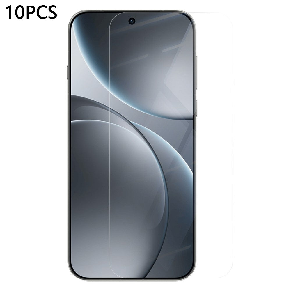 RURIHAI 10 st för Oppo Find X9 Pro 5G 0,18 mm skärmskydd HD genomskinlig helhäftande hög aluminium-kisel glasfilm (fingeravtryckslåsning) (inte komplett täckning)