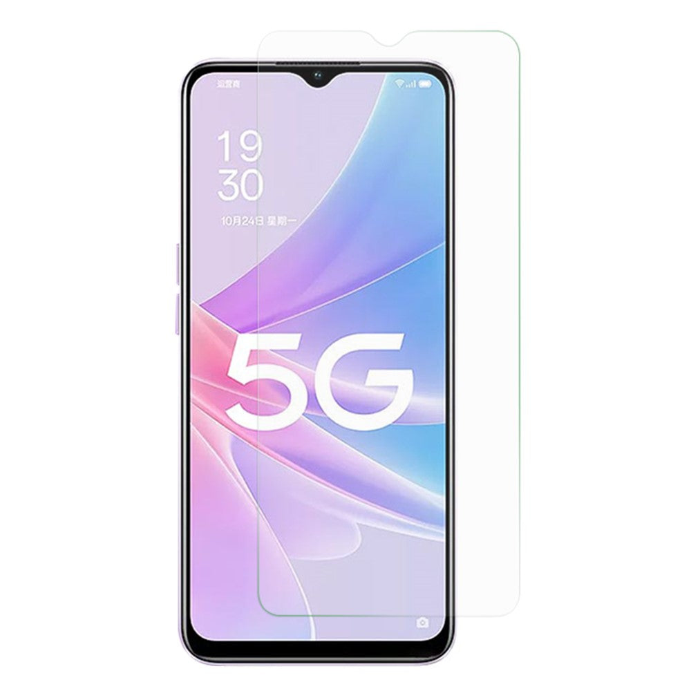 Oppo A58 5G Transparent Klart Härdat Glas Skärmskydd 0.3mm Arc Edge Reptålig Film