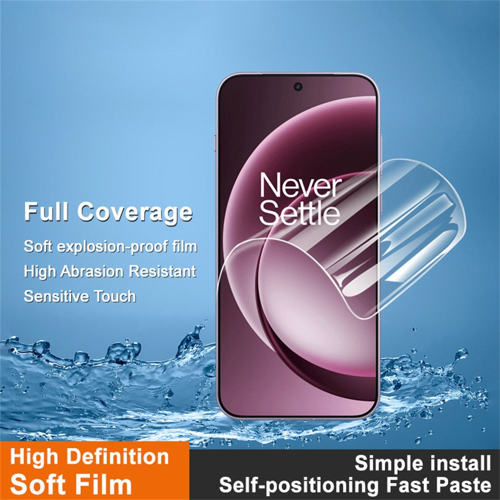 IMAK Hydrogel Film 4th For OnePlus 15 5G Full Screen Protector Ultra Clear Full Glue Soft TPU Film (Fingerprint Unlock)