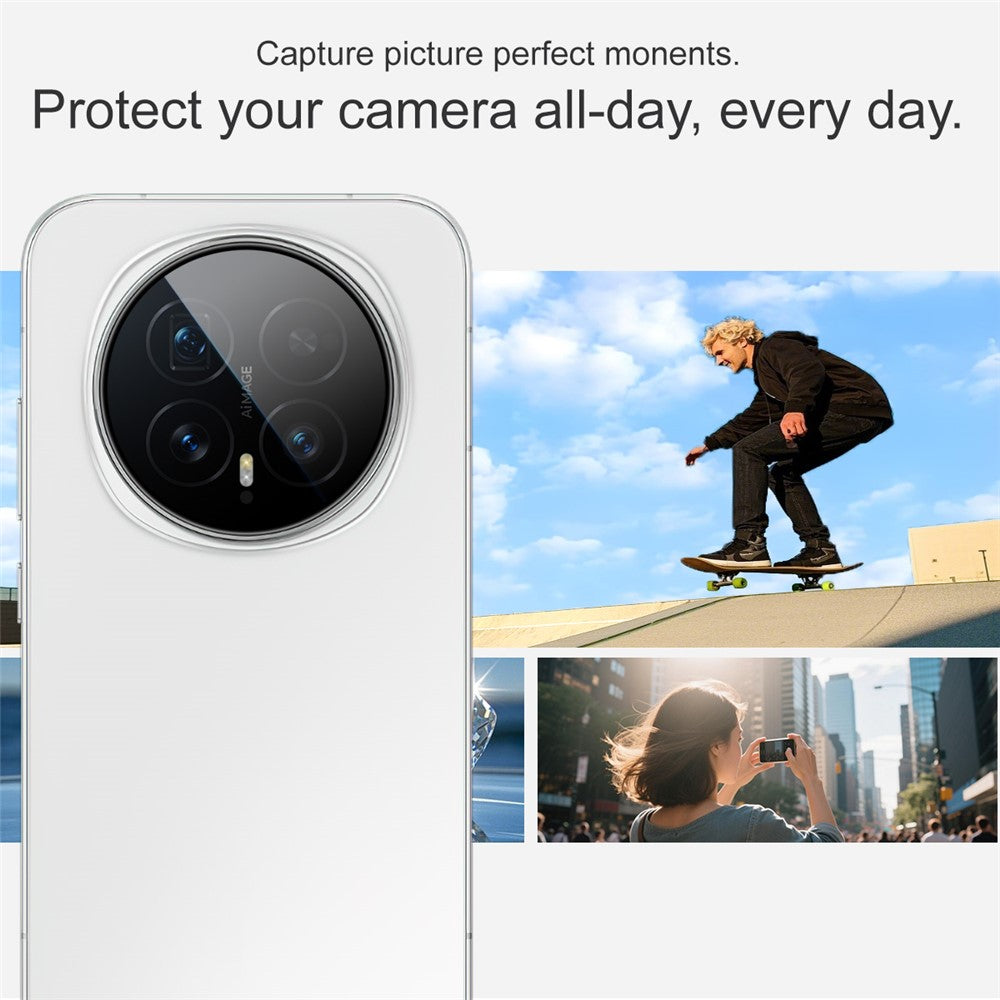 IMAK For Honor Magic8 5G Camera Lens Protector Tempered Glass Lens Film with Self Positioning Frame