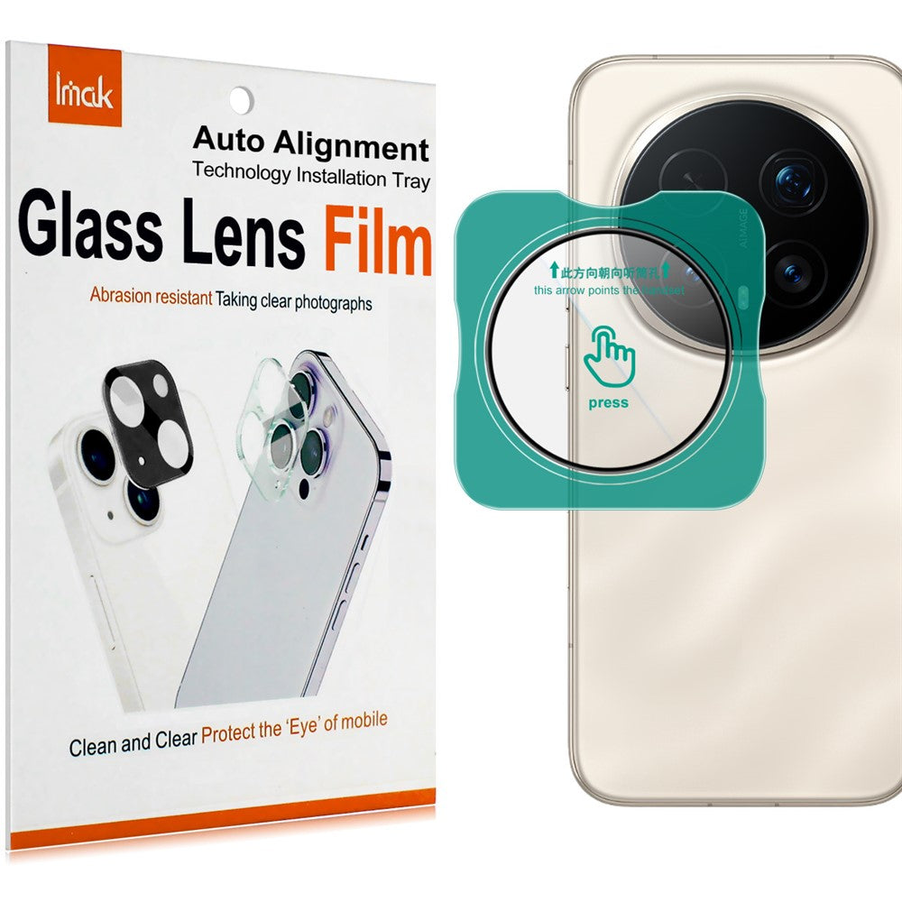 IMAK For Honor Magic8 Pro 5G Camera Lens Protector Tempered Glass Lens Film with Self Positioning Frame